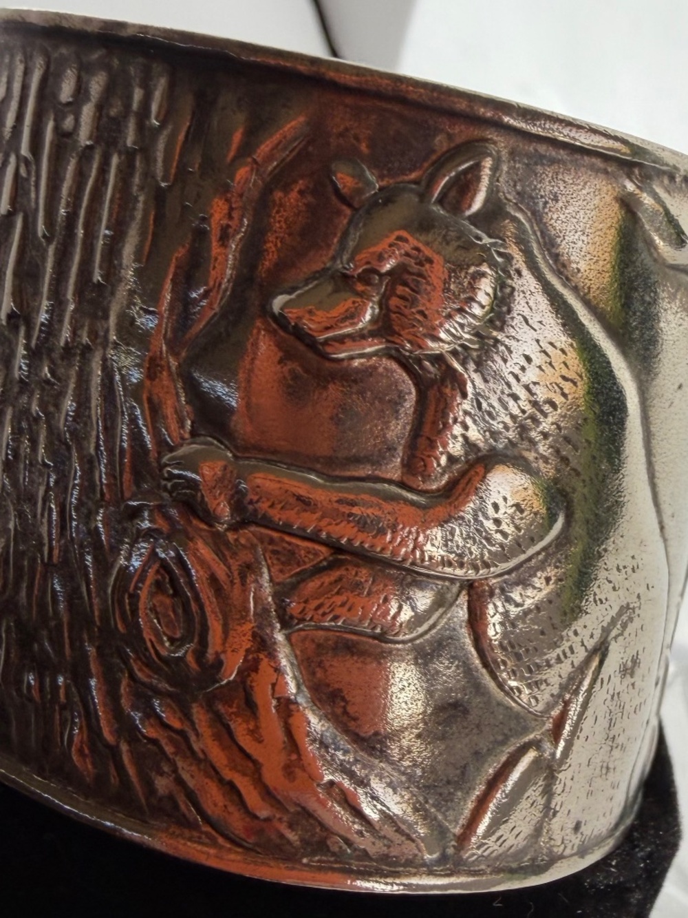 Vintage Metal Bear Cuff